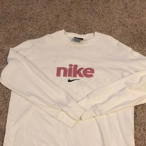 White Nike long sleeve. Medium